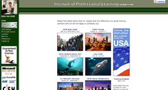 Desktop Screenshot of iplearning.net